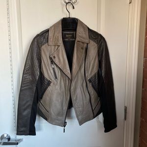 Laundry Two Tone Leather Jacket